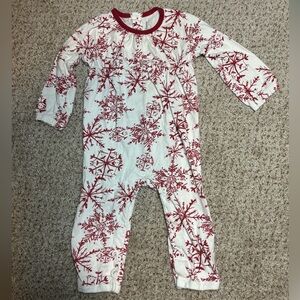 Burts Bees Baby Organic Cotton Comfy Casual Christmas One Piece Romper | Holiday